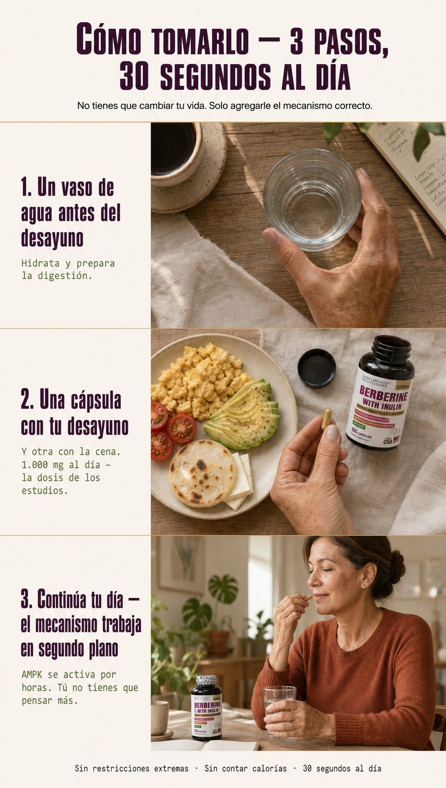 Como usar - 3 pasos, 30 segundos