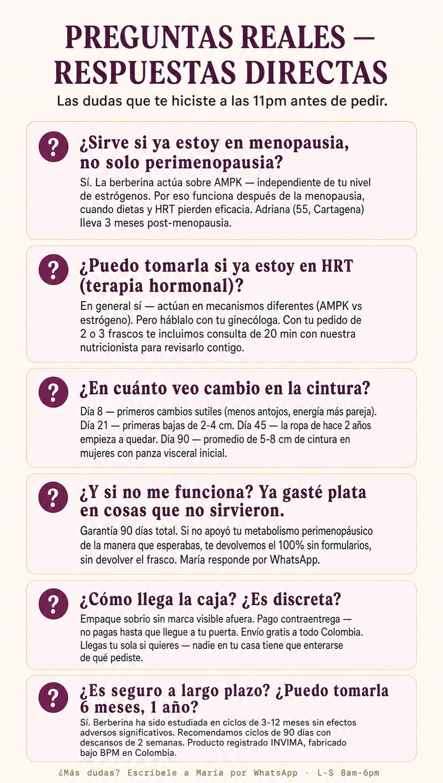 FAQ - Preguntas reales