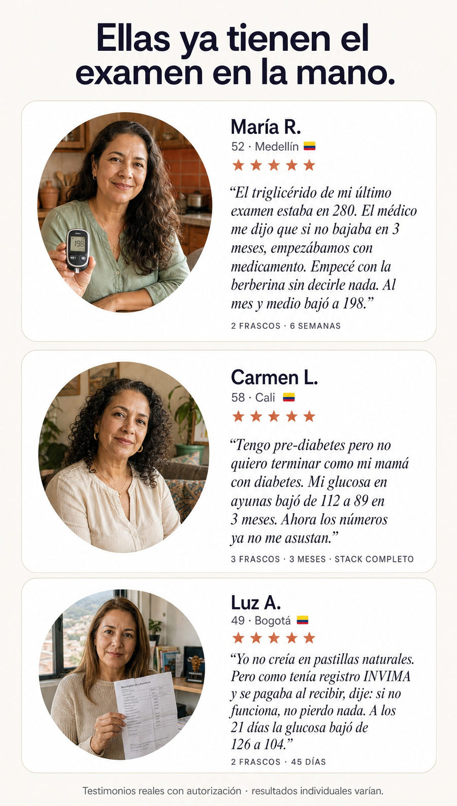 Testimonios - 3 mujeres reales