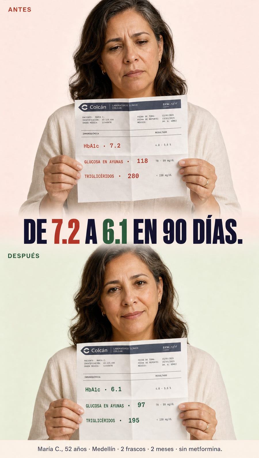 Transformacion - De 7.2 a 6.1 en 90 dias